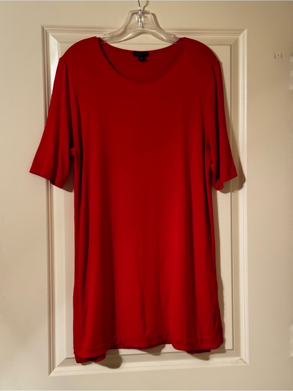 J. Jill Wearever Red Knit Shift Dress Medium